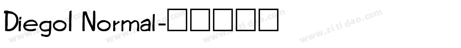 Diego1 Normal字体转换